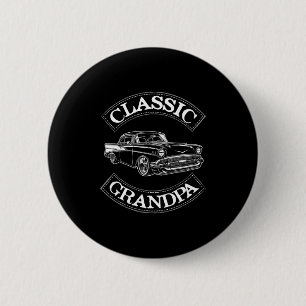 Vintage Clic Auto Lustiger Opa Button