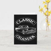 Vintage Clic Car Funny Grandpa  Karte (Gelbe Blume)