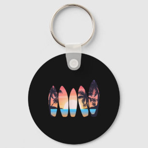 Vintage Clic Retro Surfboarder Surfer Surfen Surf Schlüsselanhänger