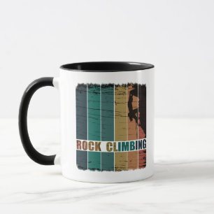 Vintage Climber Kletterlogo Design Tasse