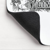 Vintage Climbers Typografie Mousepad (Ecke)