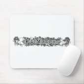 Vintage Climbers Typografie Mousepad (Mit Mouse)