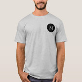 VINTAGE Clipping Illustration Monogram T-Shirt (Vorderseite)