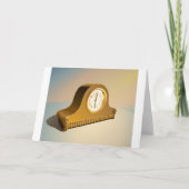 Vintage Clock Greeting Cards Karte (Vorderseite)
