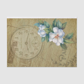 Vintage Clock Seidenpapier