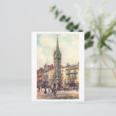 Vintage Clock Tower, Leicester Postkarte (Stehend Vorderseite)