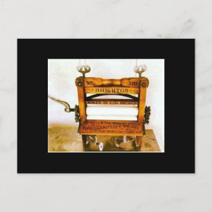 Vintage Clothes Wringer Antique Washing Machine Postkarte