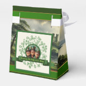 Vintage Clover St Patrick's Day Landschaft TFB Geschenkschachtel (Rückseite)