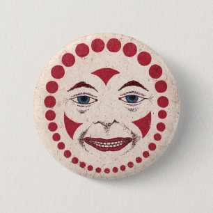 Vintage Clown-Scheibe Button