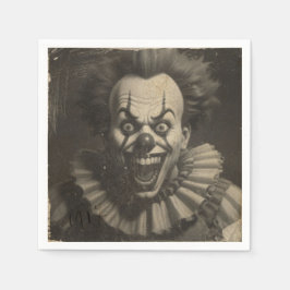 Vintage Clowncocktail-Servietten Serviette