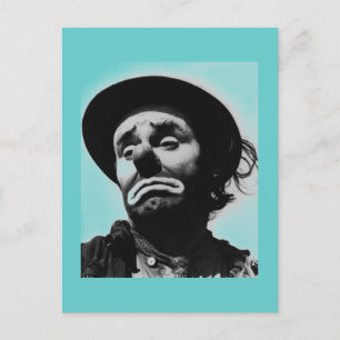 Vintage Clownpostkarte Postkarte