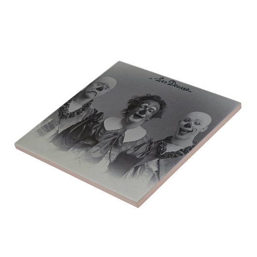 Vintage Clowns Fliese (Seite)