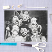 Vintage Clowns Seidenpapier (Handwerk)