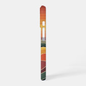 Vintage Coastal Sunset iPhone 16 Hülle (Linke Seite)