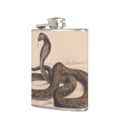 Vintage Cobra Schlangenanstrich Flachmann (Links)