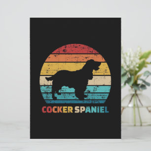 Vintage Cocker Spaniel Geschenk für Cocker Spani
