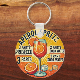Vintage cocktail Aperol Spritz  Schlüsselanhänger
