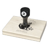 Vintage Cocktail Illustration Rubber Stamp Gummistempel (Stempel)