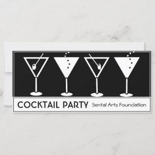 Vintage Cocktail-Party Einladung