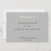 Vintage Cocktail-Party Einladung (Rückseite)