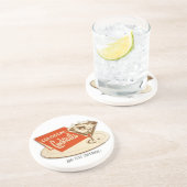 Vintage-Cocktail-Unterlage Sandstein Untersetzer (Seite)
