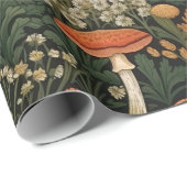 Vintage Cocktailcore-Pilze Geschenkpapier (Rolleneckpunkt)