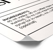 Vintage Cocktails: Espresso Martini Poster (Ecke)