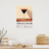 Vintage Cocktails: Espresso Martini Poster (Küche)