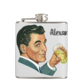 Vintage Cocktails Getränke, Getränke für Männer Flachmann (Vorderseite)