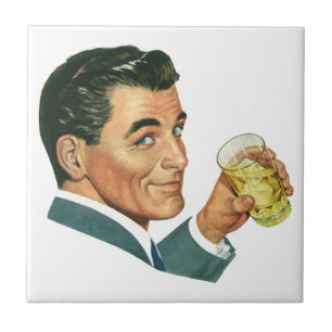 Vintage Cocktails Getränke, Getränke für Männer Fliese
