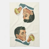 Vintage Cocktails Getränke, Getränke für Männer Geschirrtuch (Vertikal)