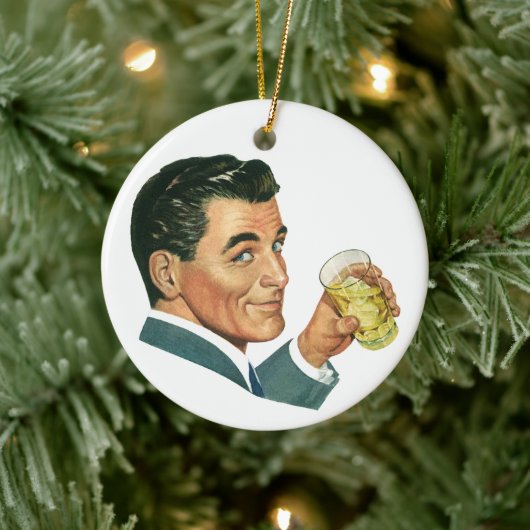 Vintage Cocktails Getränke, Getränke für Männer Keramikornament (Baum)