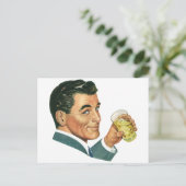 Vintage Cocktails Getränke, Getränke für Männer Postkarte (Stehend Vorderseite)