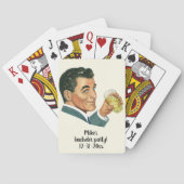 Vintage Cocktails Getränke, Getränke für Männer Spielkarten (Rückseite)