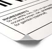 Vintage Cocktails: Pina Colada Poster (Ecke)