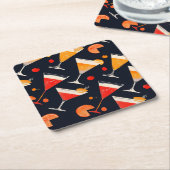 Vintage Cocktailstunde Untersetzer (angewinkelt)