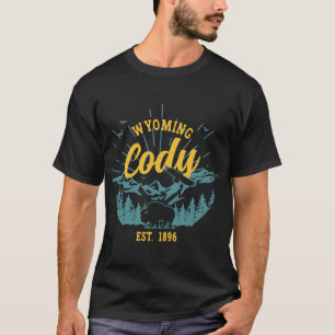 Vintage Cody Wyoming Berge Bison Adler Pullove T-Shirt