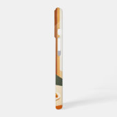 Vintage Coffee & Croissant iPhone 16 Hülle (Linke Seite)