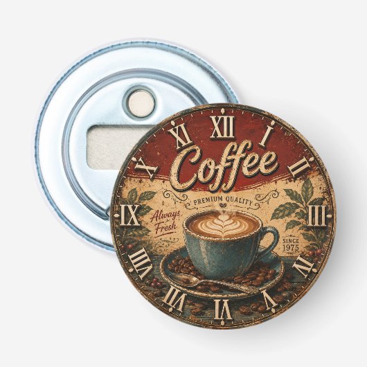 Vintage Coffee Flaschenöffner (Vorderseite)