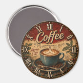 Vintage Coffee Magnet (Vorderseite/Rückseite)