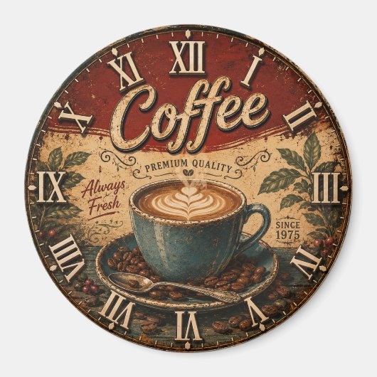 Vintage Coffee Magnet (Vorne)