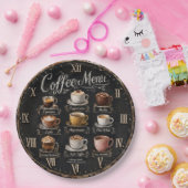 Vintage Coffee Menu Pappteller (Party)