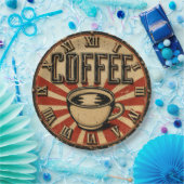 Vintage Coffee Retro Pappteller (Party)