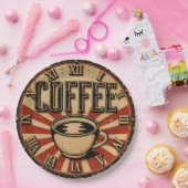 Vintage Coffee Retro Pappteller (Party)