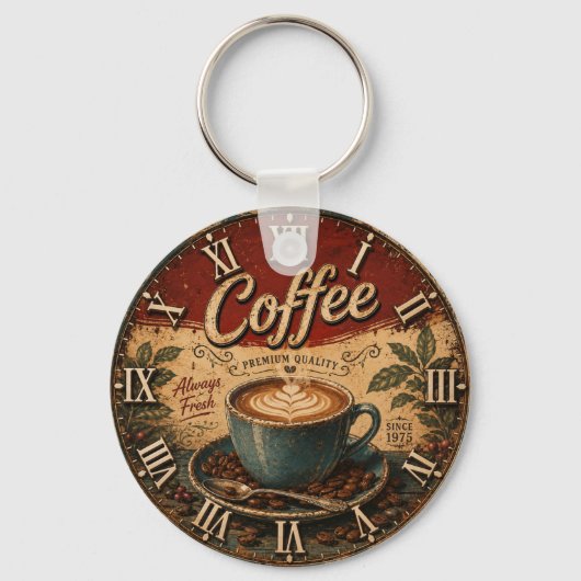Vintage Coffee Schlüsselanhänger (Vorderseite)