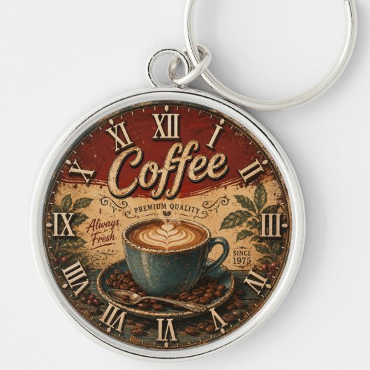 Vintage Coffee Schlüsselanhänger (Vorne)