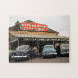 Vintage Coffee Stand, New Orleans Puzzle