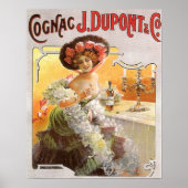 Vintage Cognac-Werbung Poster (Vorne)