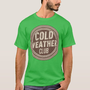 Vintage Cold Weather Club Distressed Stamp Art Mäd T-Shirt
