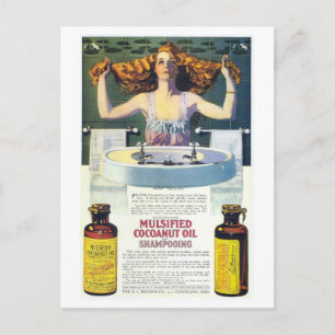 Vintage-Coles-Phillips-Art-Nouveau-Shampoo-Werbung Postkarte